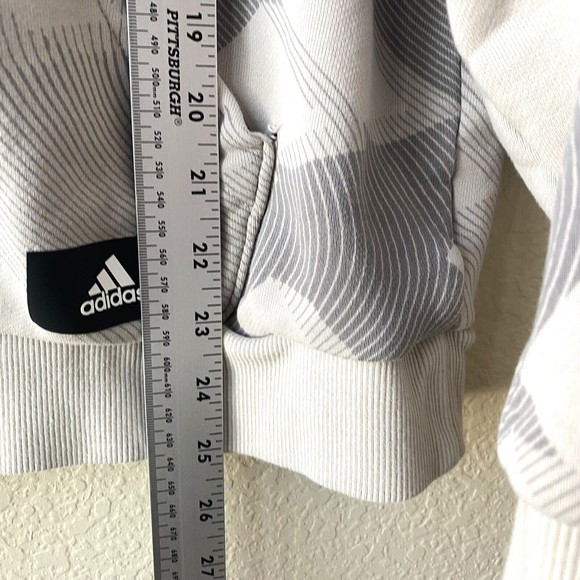 Adidas Mens Sweatshirt Size Medium Hooded Pullover - Picture 5 of 9